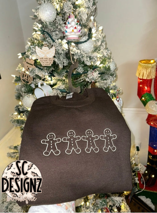 gingerbread embroidered sweatshirt - vendor