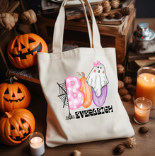 Load image into Gallery viewer, boo Halloween trick or treat bag