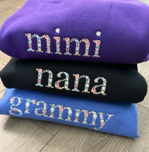Load image into Gallery viewer, Floral custom embroidered sweatshirt