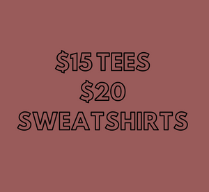Doorbuster mystery tees/sweatshirts