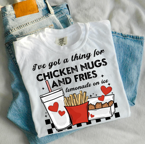 Got a thing for chicken nuggets and fries - kid