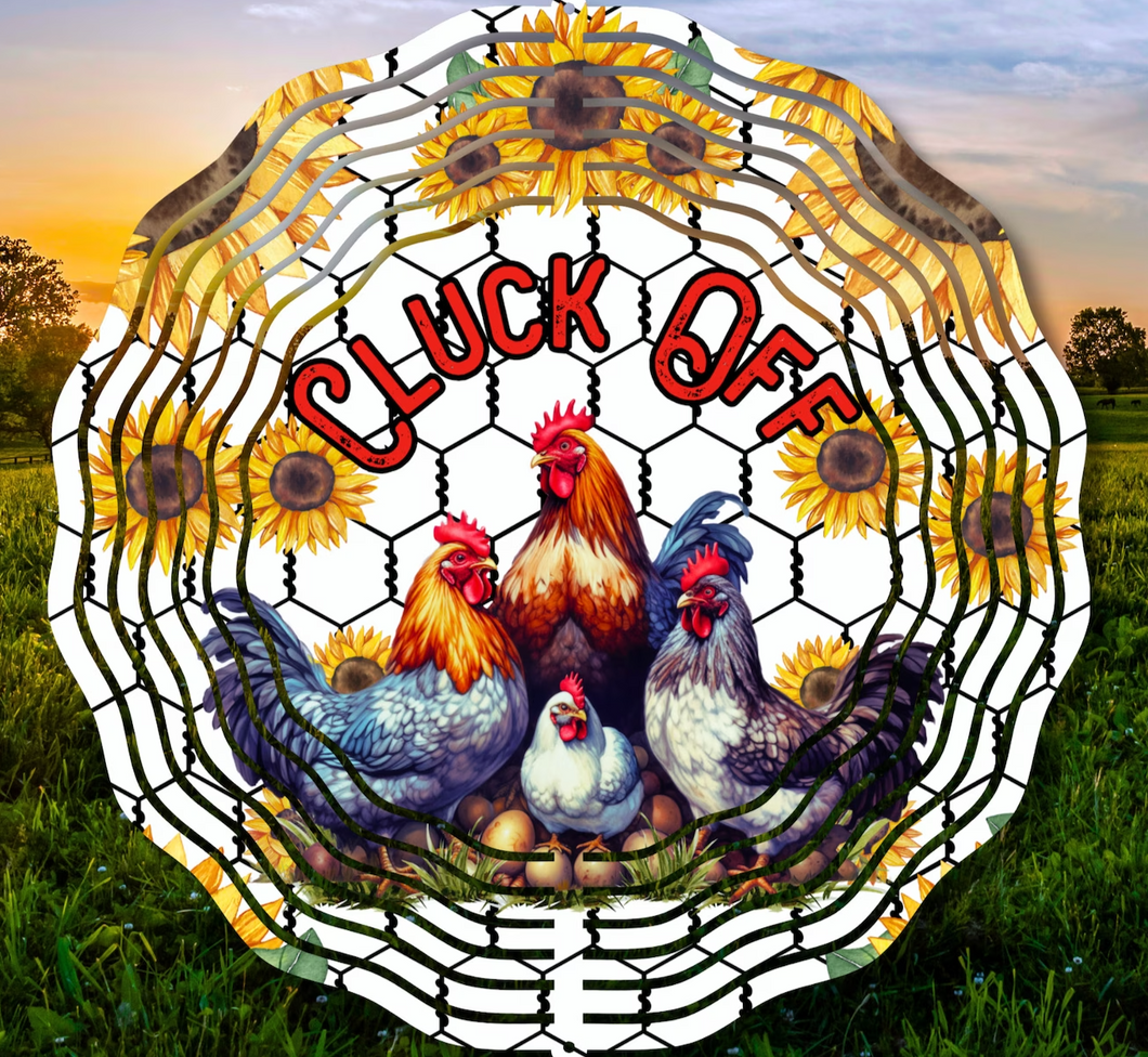 cluck off wind spinner