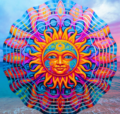 celestial sun wind spinner