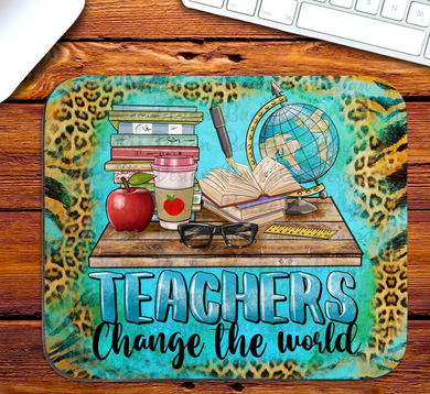 teachers change the world mousepad