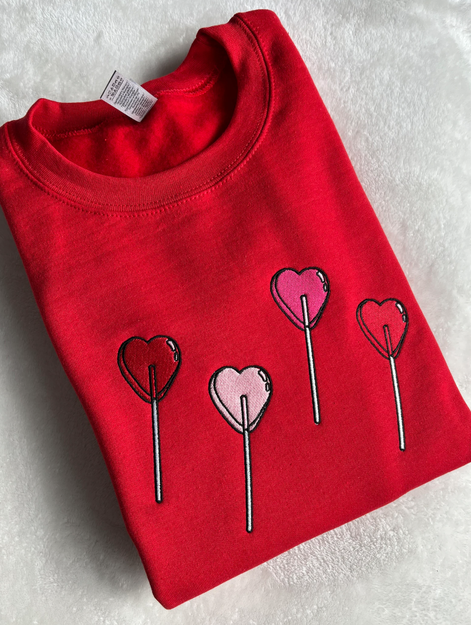 lollipops embroidered sweatshirt