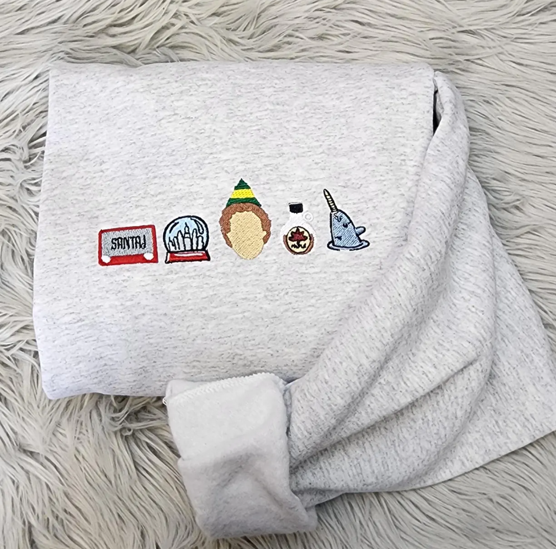 buddy embroidered sweatshirt