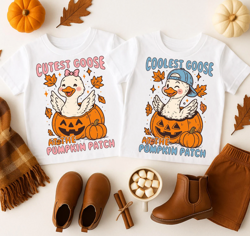 cutest/coolest goose at the pumpkin patch