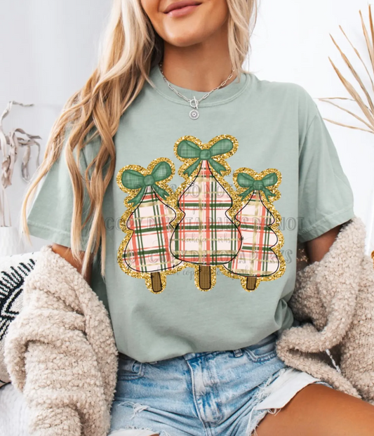 faux glitter christmas tree