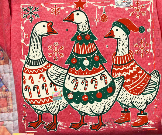 vintage christmas goose