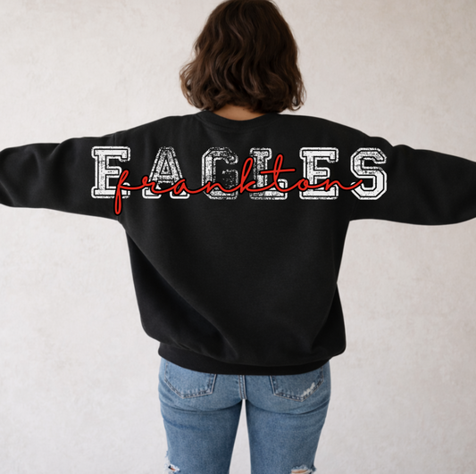 Custom Big Back sports/mascot crewneck sweatshirt