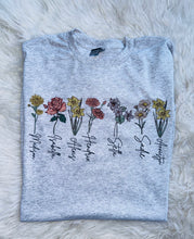 Load image into Gallery viewer, Birth Flowers tee