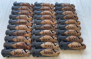 Personalized tactical knives