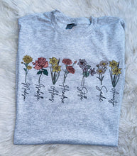 Load image into Gallery viewer, Birth Flowers tee