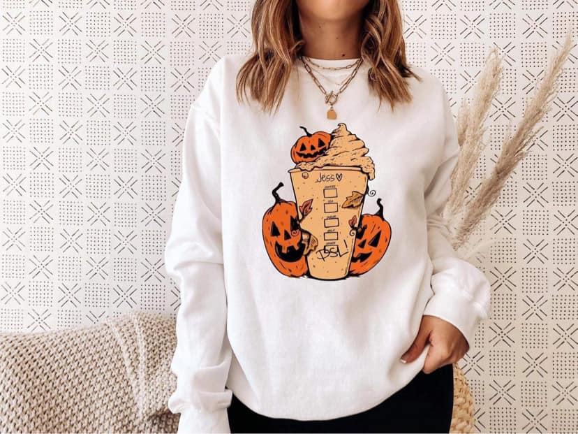 pumpkin latte sweatshirt