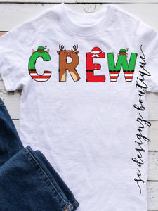 Christmas kids name tee