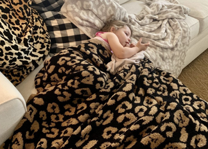 luxurious leopard blanket