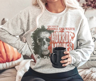 Cuddle and watch horror movies