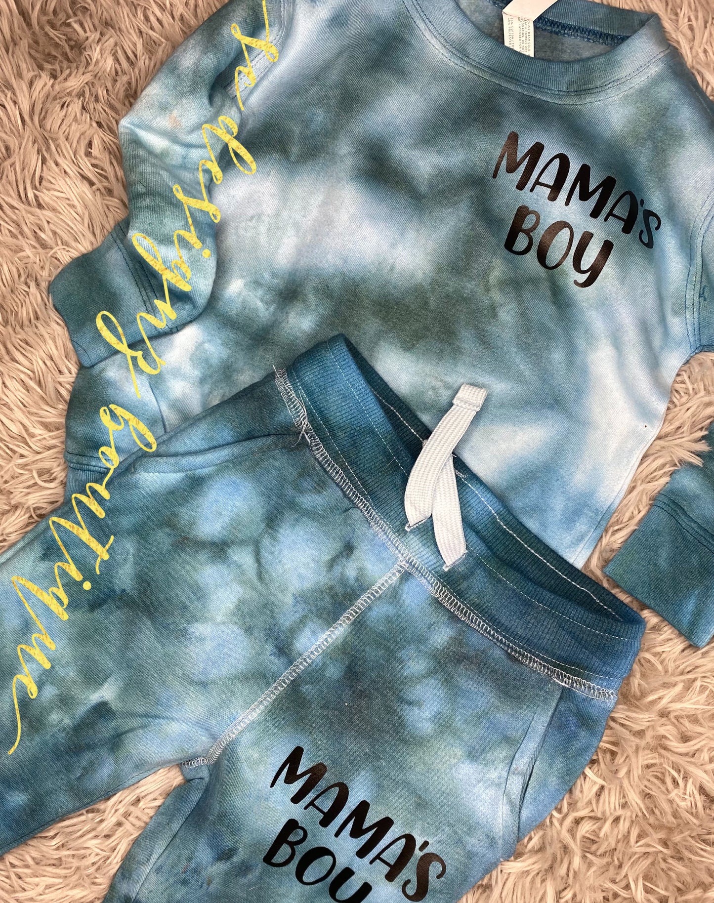 Mamas boy hand dyed sweatshirt