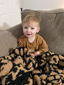 luxurious leopard blanket