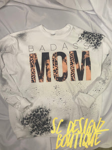 Badass mama leopard sweatshirt