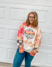 Load image into Gallery viewer, Hot mess never stressed boy mama with flames sweater