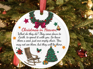 Christmas in heaven ornament