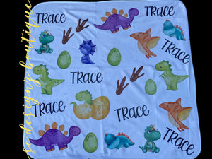 Baby blanket - dinos