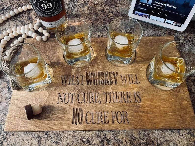 Whiskey alcohol board