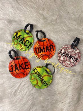 Sports bag  tag