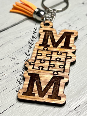 Autism mom keychain