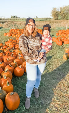 Spooky mommy & me beanie