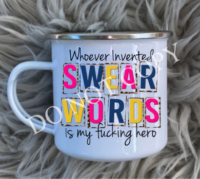 Swear words camper mug