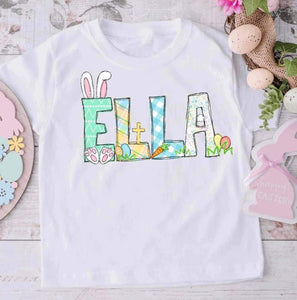 Kids Easter Name tee