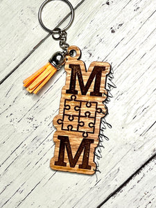 Autism mom keychain