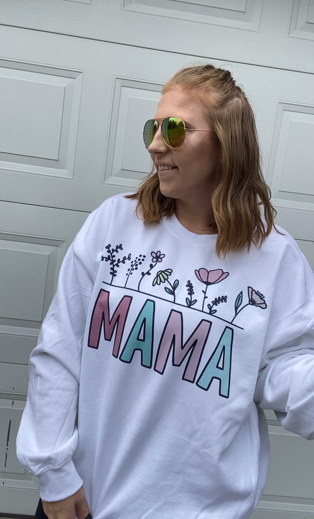 Floral mama/ nana/ etc sweatshirt