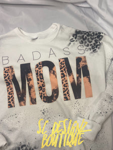 Badass mama leopard sweatshirt