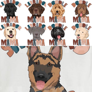 Personalized dog breed Mama