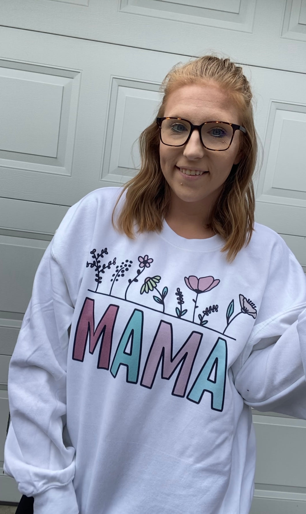 Floral mama/ nana/ etc sweatshirt