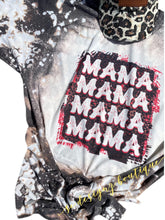 Load image into Gallery viewer, Leopard distressed mama tee