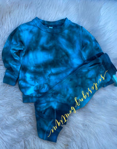 Mamas boy hand dyed lounge set