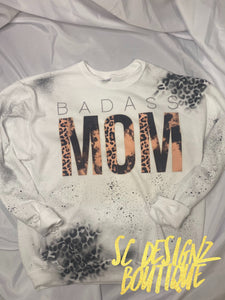 Badass mama leopard sweatshirt