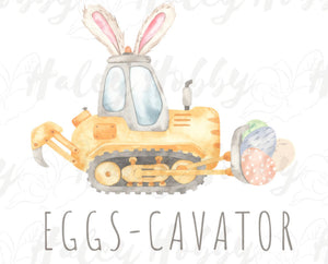 Eggs - cavator / White tee only