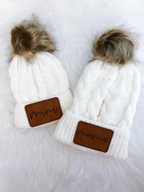 Mama + Mini beanie set