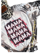 Load image into Gallery viewer, Leopard distressed mama tee